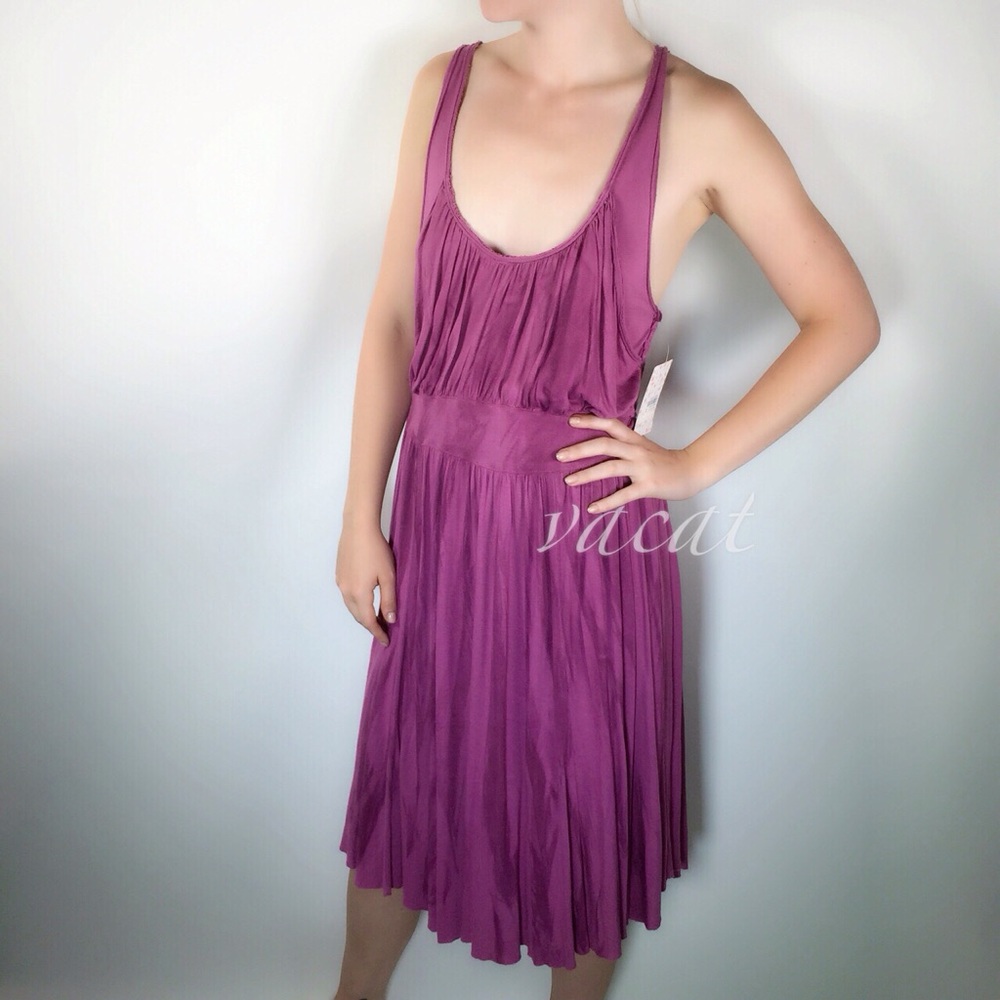 Free People Cast Your Net Meshed Back Midi Dress